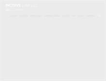 Tablet Screenshot of incisivelaw.com